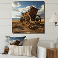 thumbnail image 1 of Designart "Classic Western Carriage Cart In The Usa" Old American Cart Canvas Wall Art, 1 of 7