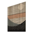 thumbnail image 1 of Designart "Clean and Serene Horizon III" Abstract Shapes Print on Natural Pine Wood, 1 of 5