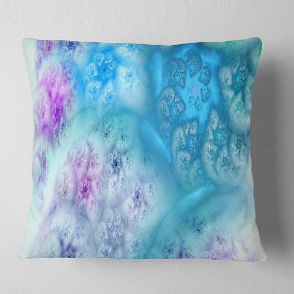 Designart Clear Blue Magic Stormy Sky - Abstract Throw Pillow - 16x16