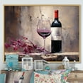 thumbnail image 1 of Designart "Clear Claret I" Wine Floater Framed Wall Art Prints, 1 of 5