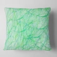 thumbnail image 1 of Designart Clear Green Veins of Marble - Abstract Throw Pillow - 16x16, 1 of 4