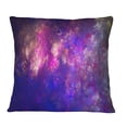thumbnail image 1 of Designart Clear Purple Starry Fractal Sky - Abstract Throw Pillow - 16x16, 1 of 5