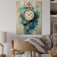 thumbnail image 1 of Designart "Clock Time In Flow II" Fashion Print on Natural Pine Wood, 1 of 5