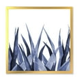 thumbnail image 1 of Designart 'Close Up Navy Blue Agave Leaves' Traditional Framed Art Print, 1 of 4