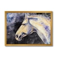 thumbnail image 1 of Designart 'Close Up Of The Head of A Lipizzan Horse' Farmhouse Framed Art Print, 1 of 4