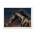 thumbnail image 1 of Designart 'Close Up Of Thoroughbred Nonius Stallion Horse III' Farmhouse Framed Art Print, 1 of 4