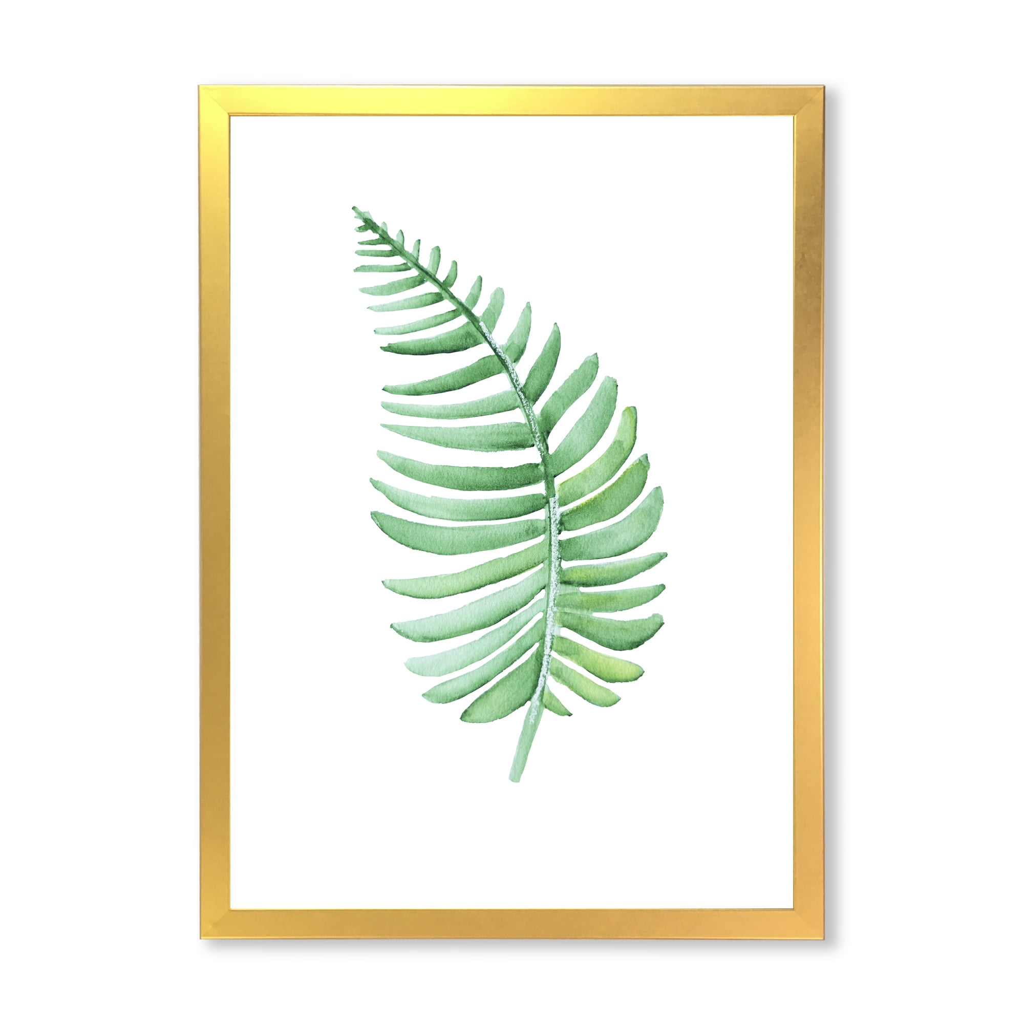 Designart 'Close Up Of Tropical Leaf Of Monstera III' Farmhouse Framed Art Print
