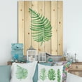 thumbnail image 1 of Designart 'Close Up Of Tropical Leaf Of Monstera III' Farmhouse Print on Natural Pine Wood, 1 of 5