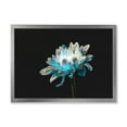 thumbnail image 1 of Designart 'Close Up Of White and Pure Blue Daisy Flower I' Traditional Framed Art Print, 1 of 4