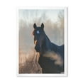 thumbnail image 1 of Designart 'Close Up Portrait Of A Horse On An Autumn Morning' Farmhouse Framed Art Print, 1 of 1