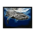 thumbnail image 1 of Designart 'Close Up Portrait Of A Humpback Whale' Nautical & Coastal Framed Art Print, 1 of 4