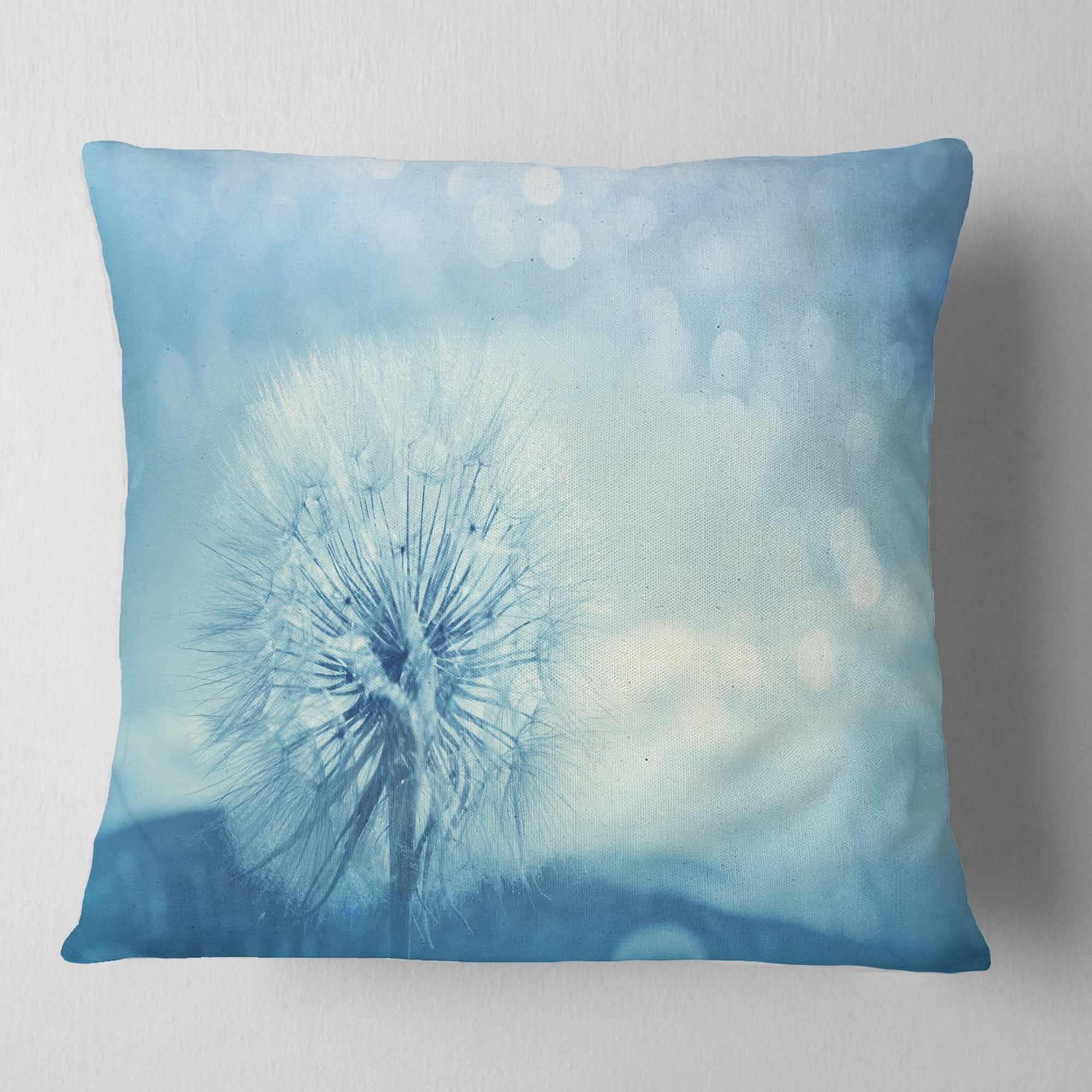 Dandelion top throw pillow