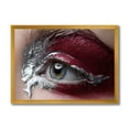 thumbnail image 1 of Designart 'Close Up of A Woman Eye With Red Makeup On' Modern Framed Art Print, 1 of 4