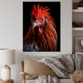 thumbnail image 1 of Designart "Closeup Portrait of a Brown Rooster" Animals Canvas Art Print, 1 of 5