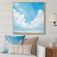 thumbnail image 1 of Designart "Cloud Drift In Minimalist Horizon I" Minimalism Floater Framed Canvas Wall Art, 1 of 5