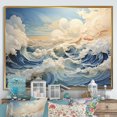 thumbnail image 1 of Designart "Clouds Celestial horizon II" Landscapes Floater Framed Wall Art Print, 1 of 7