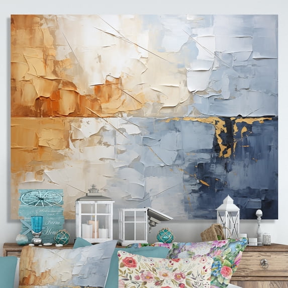 Designart "Clouds Landscape Canopy composition II" Landscapes Wall Art Print