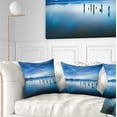 thumbnail image 1 of Designart Cloudy Sky in Blue Sea - Seascape Throw Pillow - 18x18, 1 of 5
