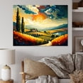 thumbnail image 1 of Designart "Cloudy Sunburst Mountains IV" Landscape Mountains Wall Art For Kitchen, 1 of 5