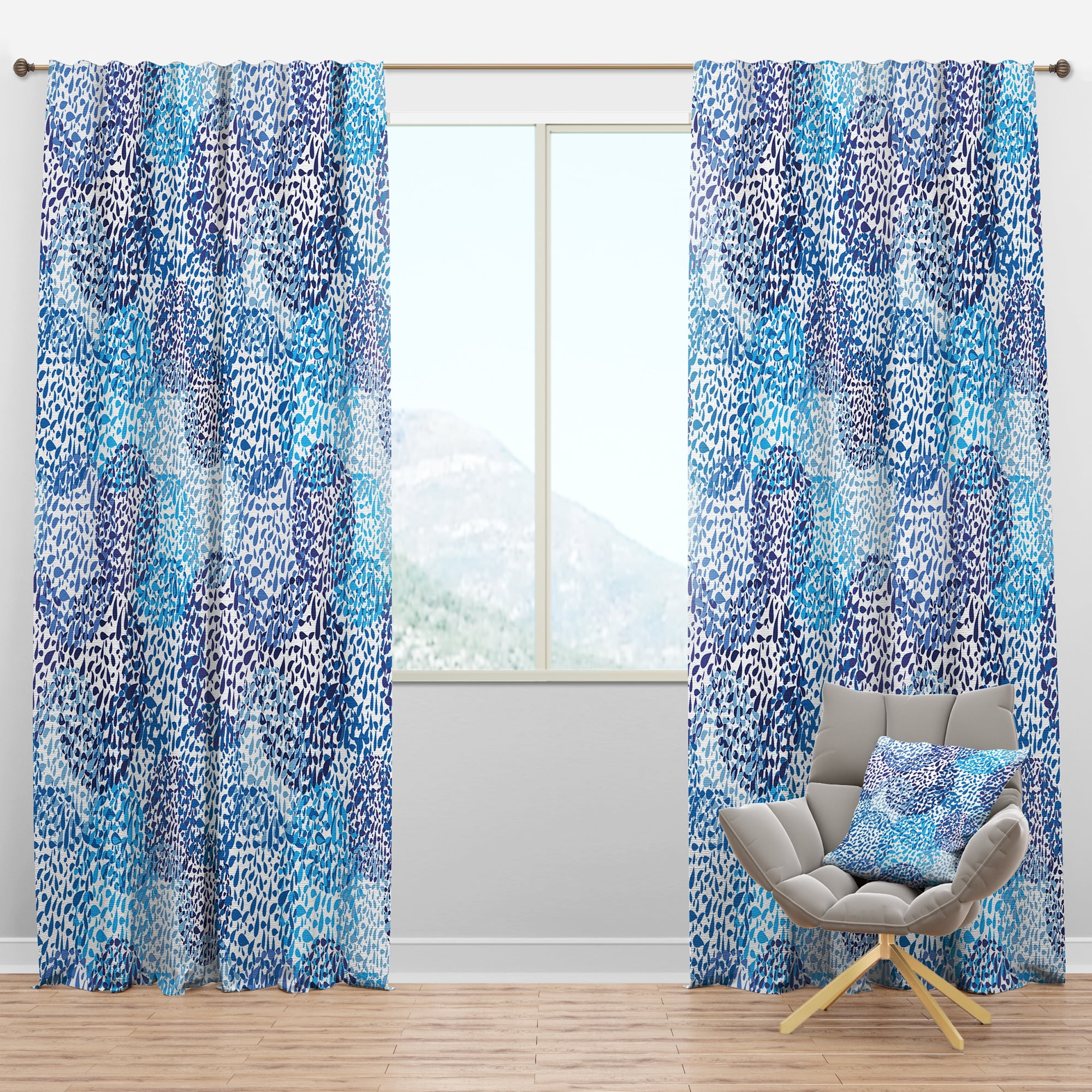 Designart Coastal Blackout Curtain