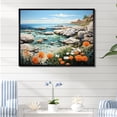 thumbnail image 1 of Designart "Coastal Blossoms Amongst The Rocks" Coastal Coral Under Water Floater Framed Canvas Prints, 1 of 5