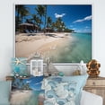 thumbnail image 1 of Designart "Coastal Haven in Pristine Blue II" Coastal Framed Wall Art - Coastal Blue Coastal Beach Entryway Framed Wall Art, 1 of 6