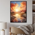 thumbnail image 1 of Designart "Coastal Horizon Clouds IV" Landscape & Nature Floater Framed Wall Art Print, 1 of 7