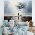 thumbnail image 1 of Designart "Coastal Minimalism silence I" Landscapes Canvas Art Print, 1 of 5