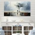 thumbnail image 1 of Designart "Coastal Minimalism silence I" Landscapes Metal Wall Art Set, 1 of 5