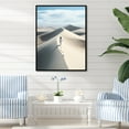 thumbnail image 1 of Designart "Coastal Reverie Beach Photo I" Portrait Floater Framed Wall Decor, 1 of 7