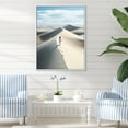thumbnail image 1 of Designart "Coastal Reverie Beach Photo I" Portrait Floater Framed Wall Decor, 1 of 7