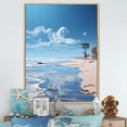 thumbnail image 1 of Designart "Coastal Reverie Beach Photo III" Nautical & Beach Floater Framed Canvas Wall Art, 1 of 7