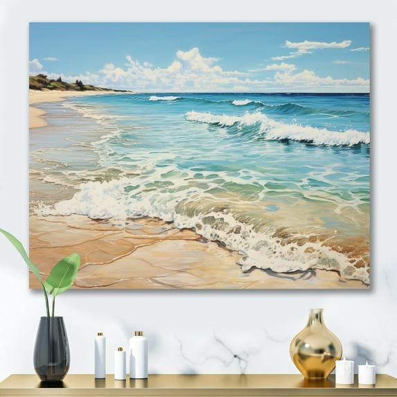 Designart "Coastal Serenity French Normandy wall decor I" Nautical & Beach Wall Art Living Room