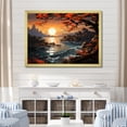 thumbnail image 1 of Designart "Coastal Sunset in Japan I" Coastal Framed Wall Art Decor - Coastal Red Coastal Beach Living Room Framed Canvas Art, 1 of 6