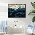 thumbnail image 1 of Designart "Coastal Wave's Edge in Blue and White" Coastal Framed Wall Art Decor - Coastal Blue Coastal Minimalism Living Room Framed Canvas Art, 1 of 6