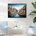 thumbnail image 1 of Designart "CoastalSimplicity Harbor Hues I" Nautical & Beach Floater Framed Canvas Art Print, 1 of 7
