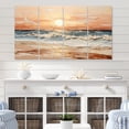 thumbnail image 1 of Designart "Coastalbeachsand Sandy Serenity Painting III" Landscapes Art Living Room Set, 1 of 5