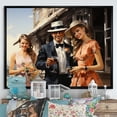 thumbnail image 1 of Designart "Cocktail Hour Country Clubs painting II" Country Clubs Floater Framed Canvas Art Print, 1 of 7