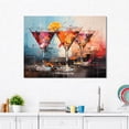 thumbnail image 1 of Designart "Cocktails Glass Representation Colorfuled I" Food & Beverage Canvas Print, 1 of 5