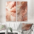 thumbnail image 1 of Designart "Cocoa Dreams Terra Cotta Watercolor I" Abstract Painting Wall Art Set Of 2 - Modern Brown Gallery Set For Office Decor, 1 of 6
