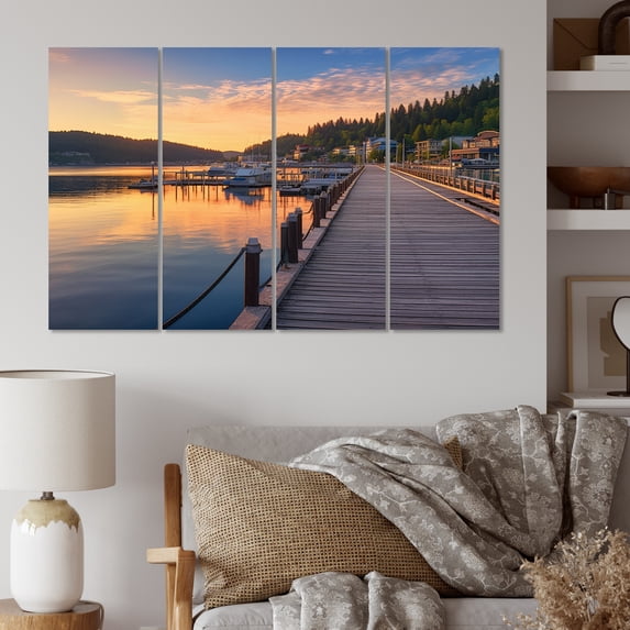 Designart "Coeur D Alene s Beauty in Idaho II" Idaho Metal Wall Décor Set