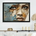 thumbnail image 1 of Designart "Collage Of An African Woman With Paint I" African American Art Picture Framed Wall Art Prints, 1 of 5