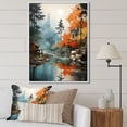 thumbnail image 1 of Designart "Collage Of Autumn Forest I" Forest Floater Framed Canvas Wall Art, 1 of 5