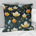 thumbnail image 1 of Designart "Collage Of Scandinavian Botanicals III" Botanical Printed Throw Pillow, 1 of 5