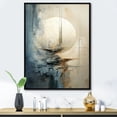 thumbnail image 1 of Designart "Collage Of Sci-Fi Moon Fantasy In Minimalistic Style" Fantasy Floater Framed Canvas Prints, 1 of 5