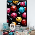 thumbnail image 1 of Designart "Collage of Colorful Insects and Bugs I" Animals Framed Wall Art - Modern Colorful Insects & Bugs Living Room Framed Canvas Art, 1 of 6