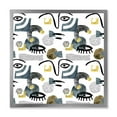 thumbnail image 1 of Designart 'Collage of Eyes And Doodles In Contemporary Style I' Modern Framed Art Print, 1 of 1