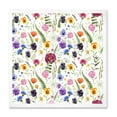 thumbnail image 1 of Designart 'Coloful Wildflowers Floral Pattern II' Traditional Framed Art Print, 1 of 1