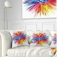 thumbnail image 1 of Designart Color Explosion - Abstract Throw Pillow - 16x16, 1 of 5