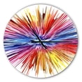 thumbnail image 1 of Designart 'Color Explosion ' Modern wall clock, 1 of 3